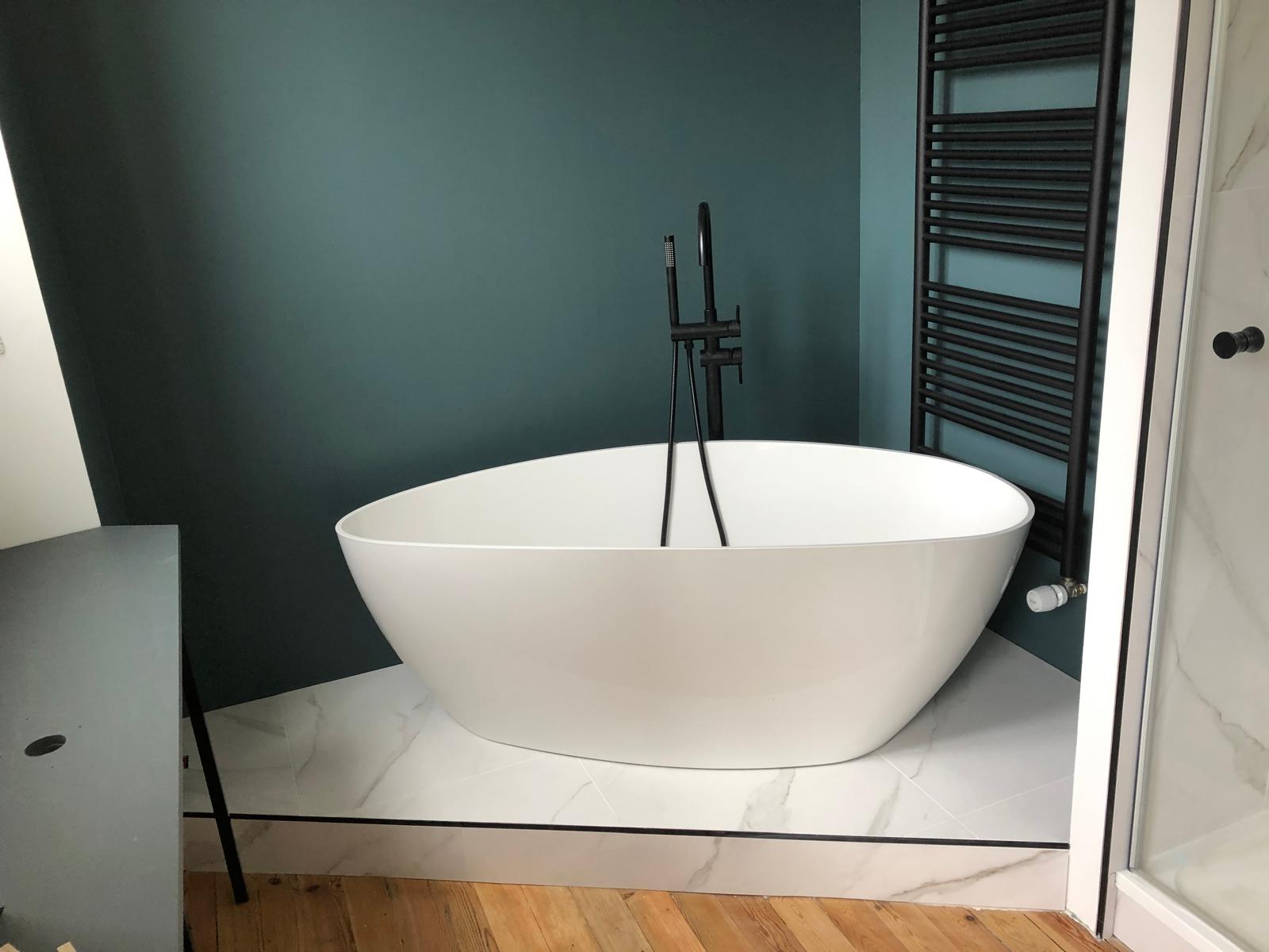 Rénovation d'une salle de bain à Angers - baignoire